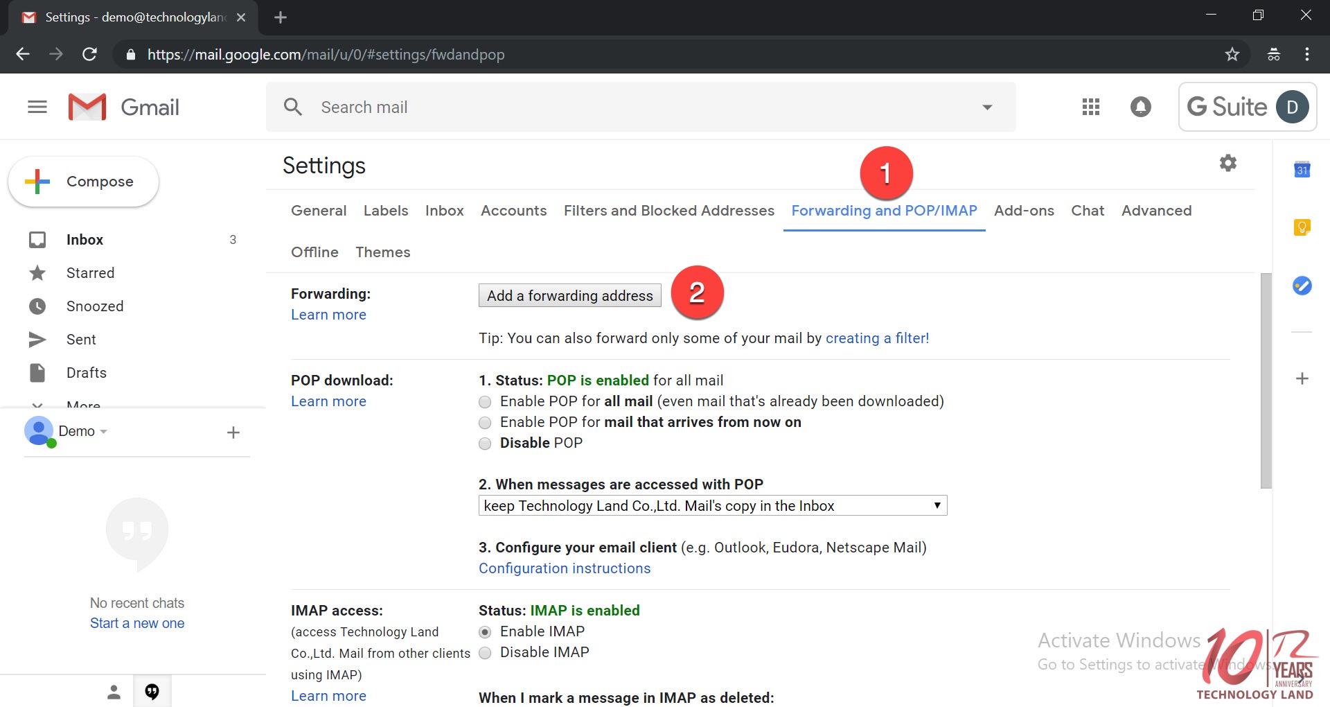 [Gsuite] วิธีตั้ง Auto Forward – Manual EN